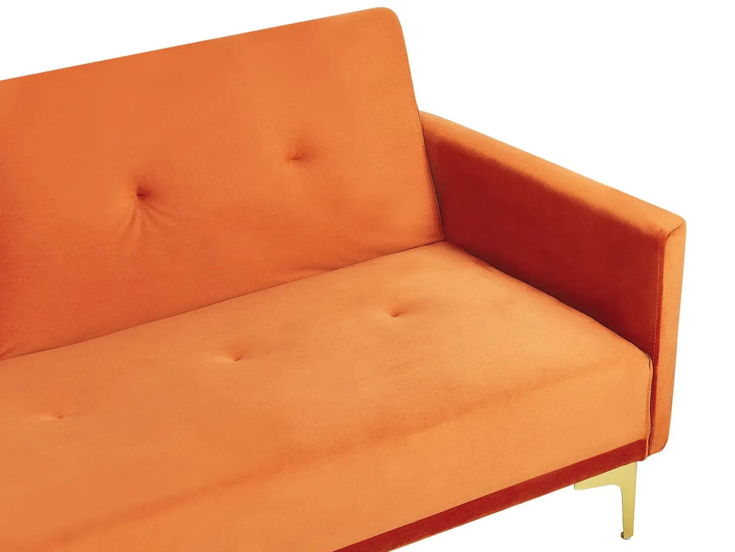 Sovesofa 3 personers LUCAN Velour Orange