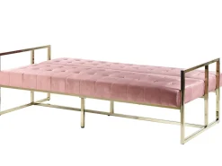 Sovesofa 3 personers MARSTAL Velour Lyserød