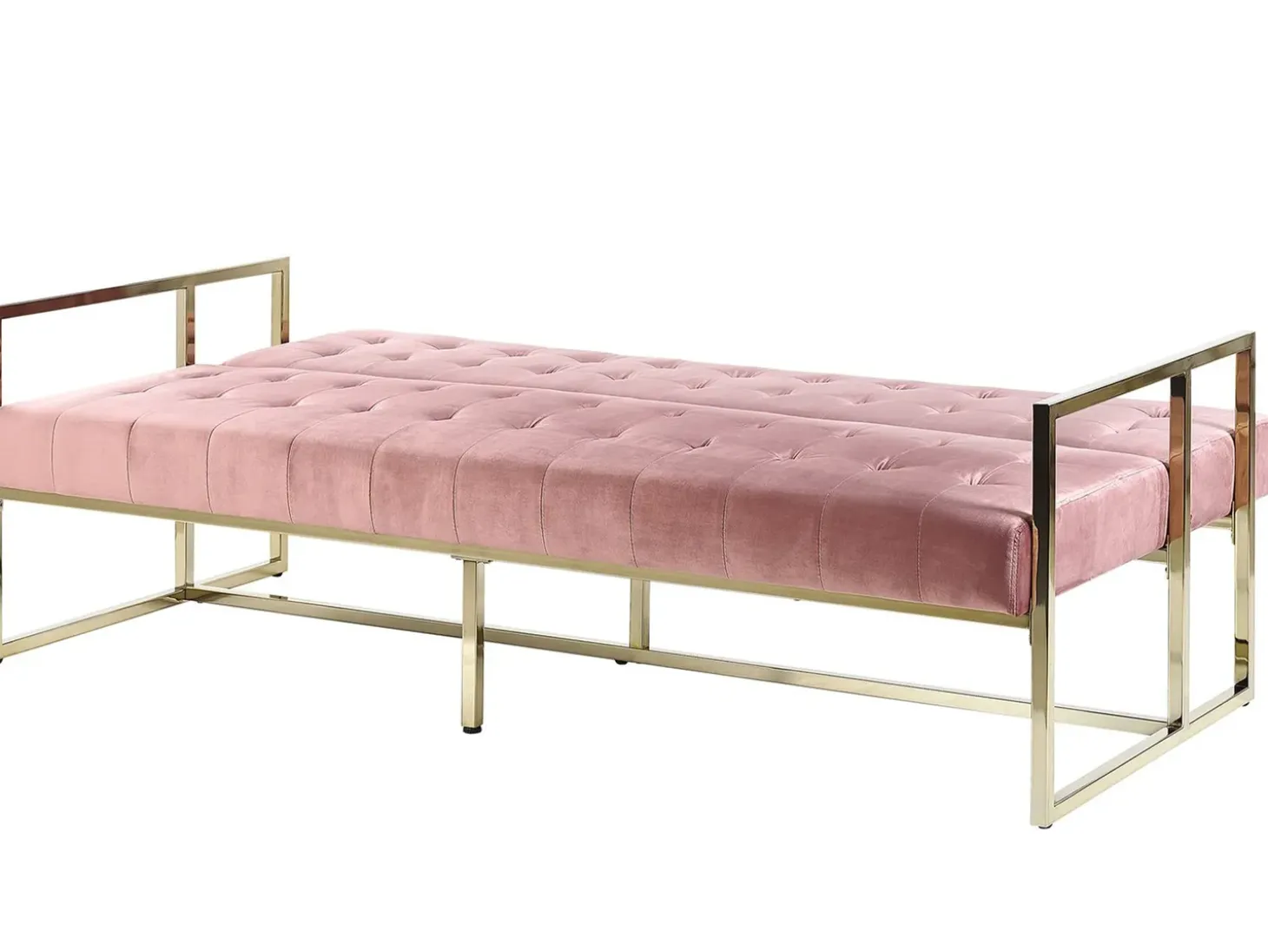 Sovesofa 3 personers MARSTAL Velour Lyserød