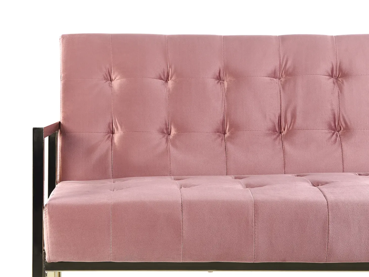 Sovesofa 3 personers MARSTAL Velour Lyserød