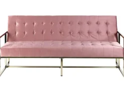 Sovesofa 3 personers MARSTAL Velour Lyserød