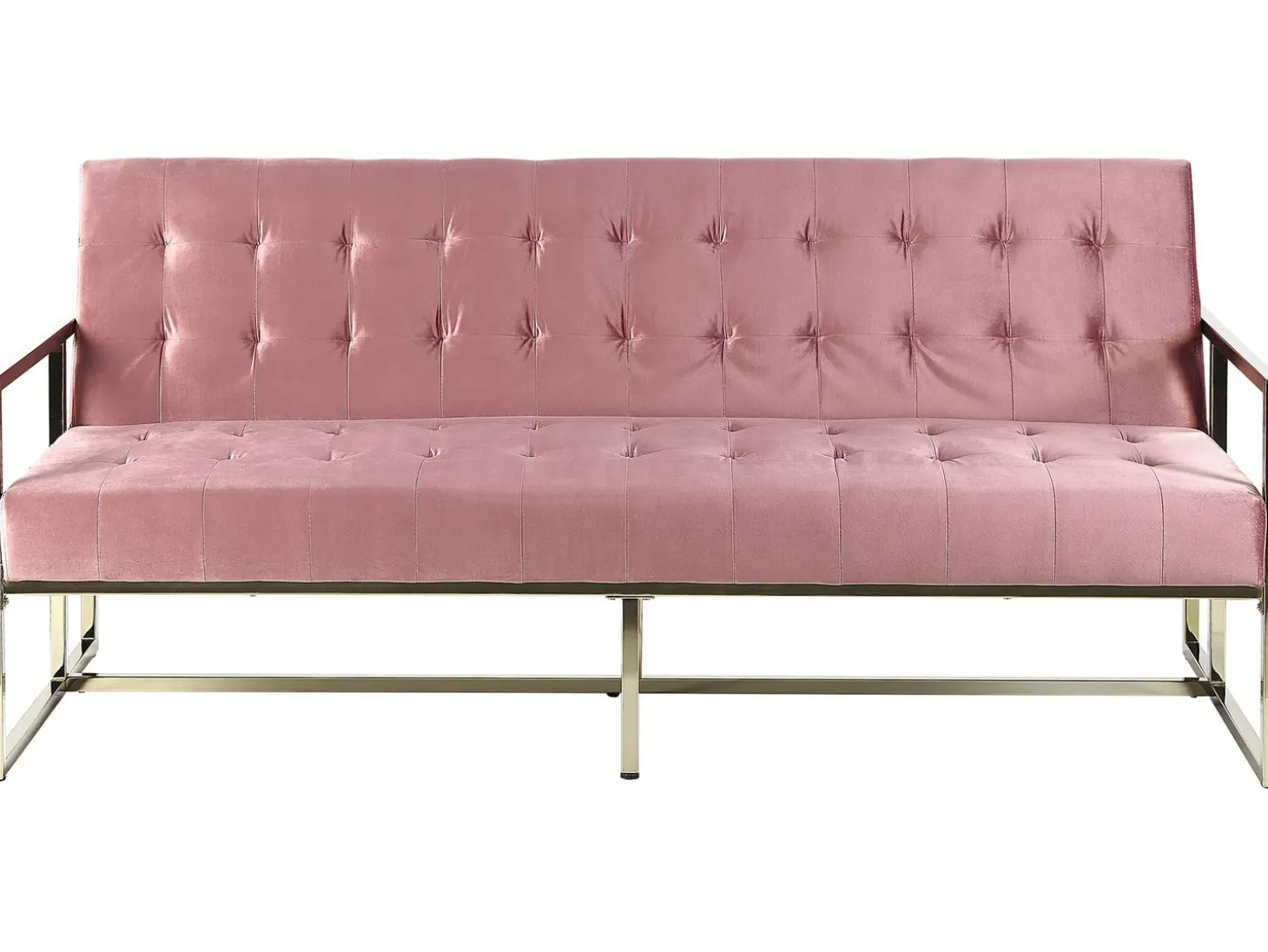 Sovesofa 3 personers MARSTAL Velour Lyserød