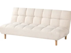 Sovesofa 2 personers RISOR Boucle Cremehvid