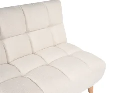 Sovesofa 2 personers RISOR Boucle Cremehvid