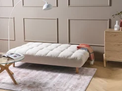 Sovesofa 2 personers RISOR Boucle Cremehvid