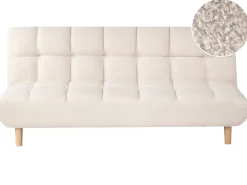 Sovesofa 2 personers RISOR Boucle Cremehvid