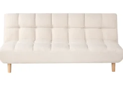 Sovesofa 2 personers RISOR Boucle Cremehvid