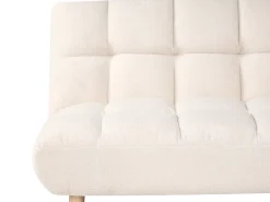 Sovesofa 2 personers RISOR Boucle Cremehvid