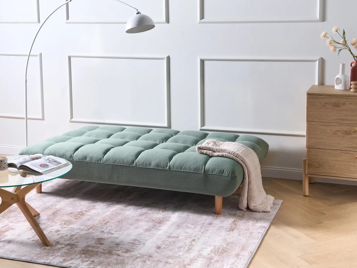 Sovesofa 2 personers RISOR Lysegrøn