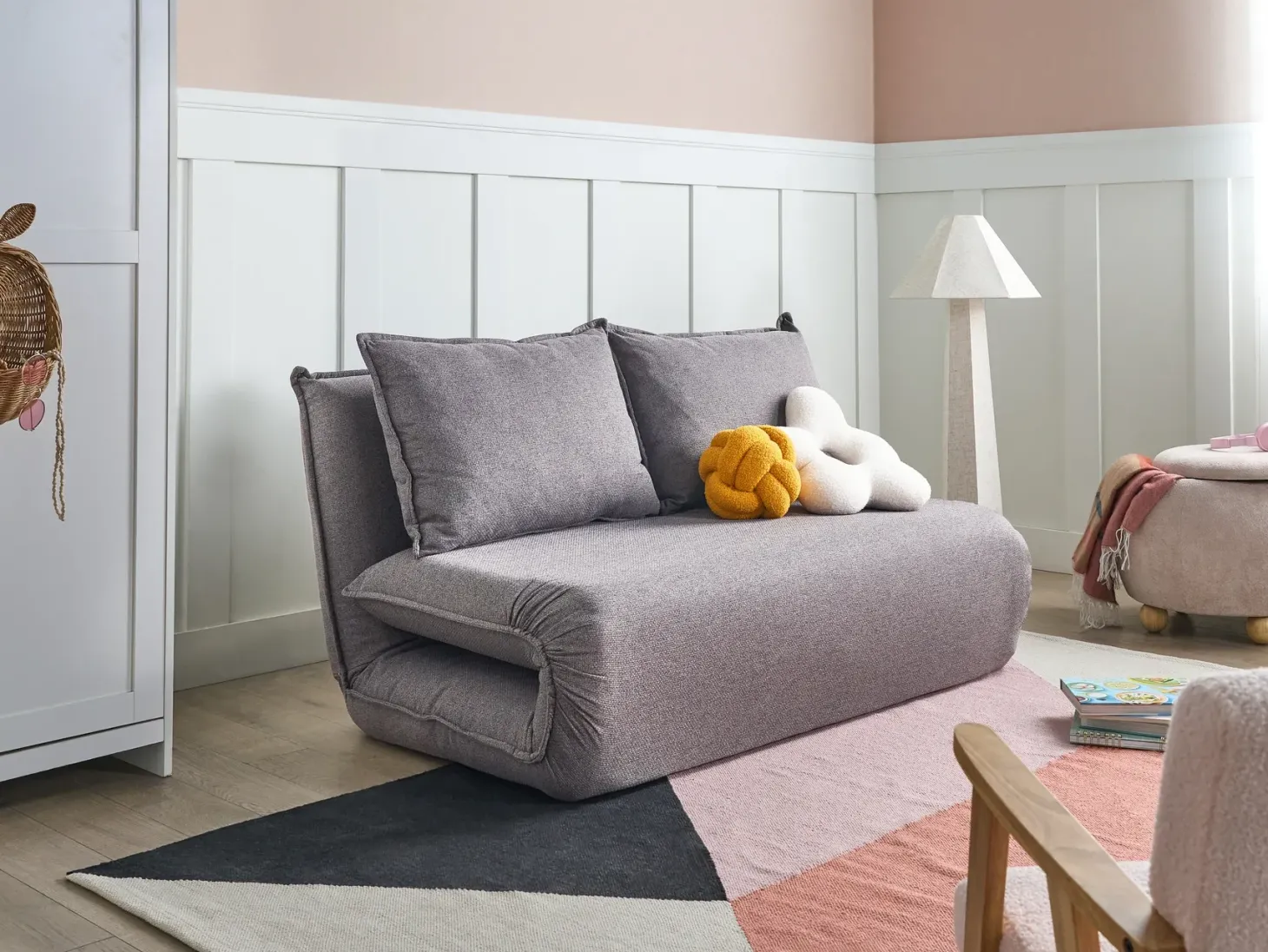 Sovesofa 2 personers ROROS Kunstlinned Mørkegrå