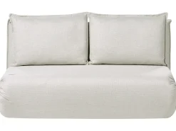Sovesofa 2 personers ROROS Kunstlinned Cremehvid