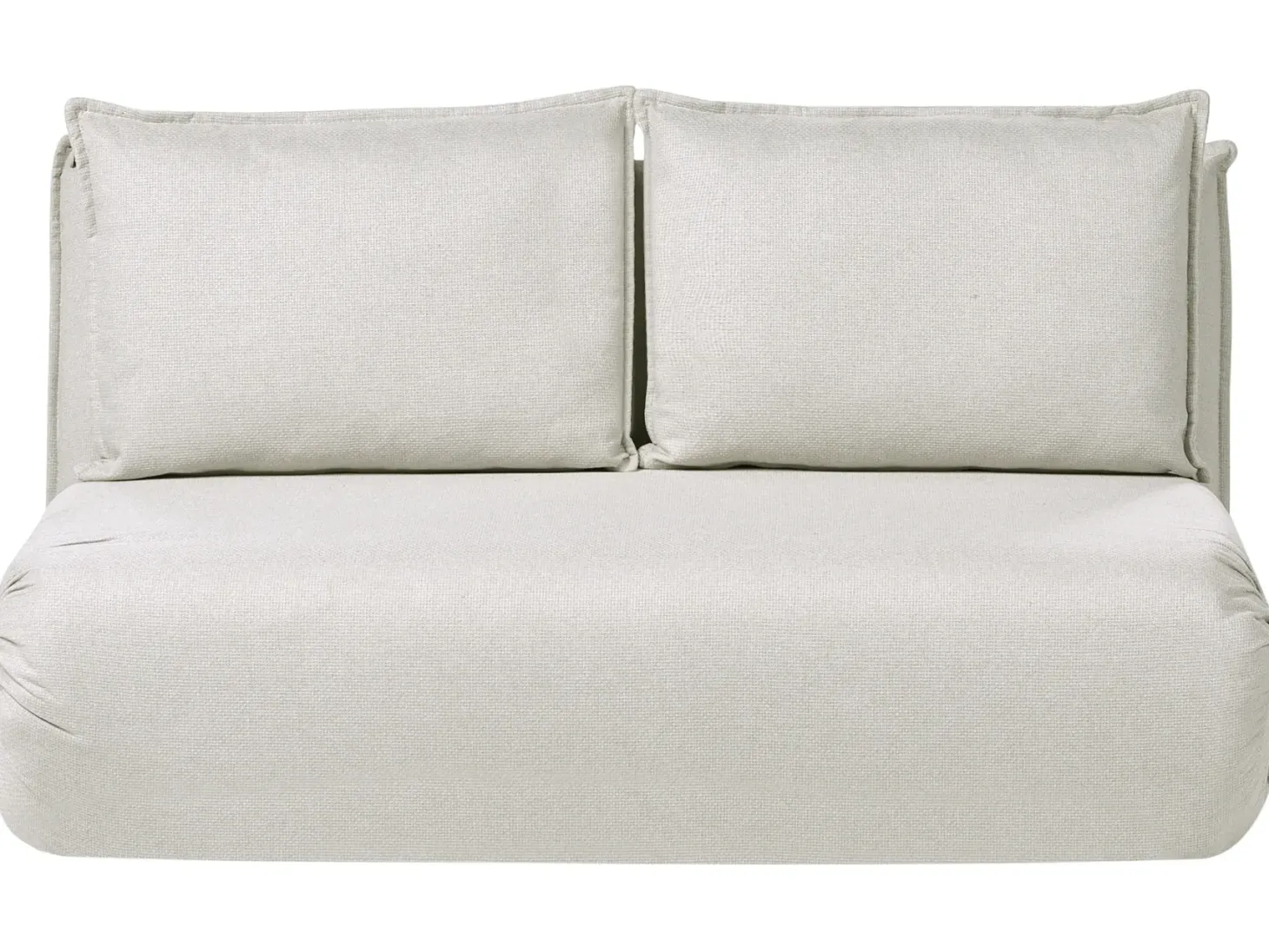 Sovesofa 2 personers ROROS Kunstlinned Cremehvid