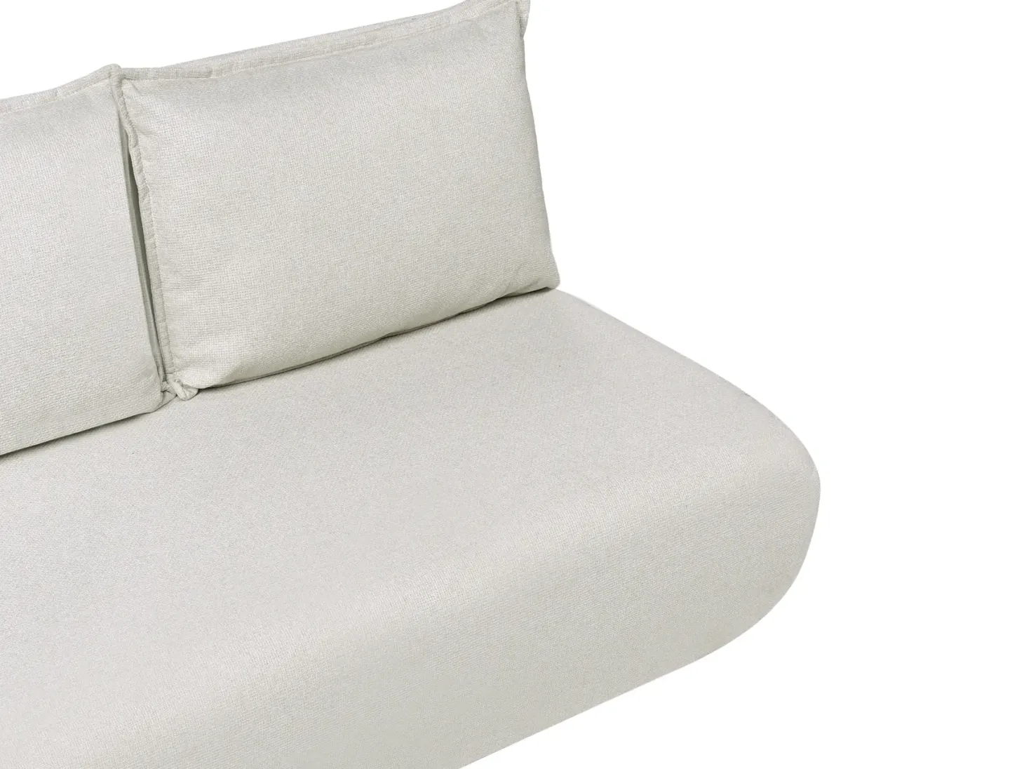 Sovesofa 2 personers ROROS Kunstlinned Cremehvid
