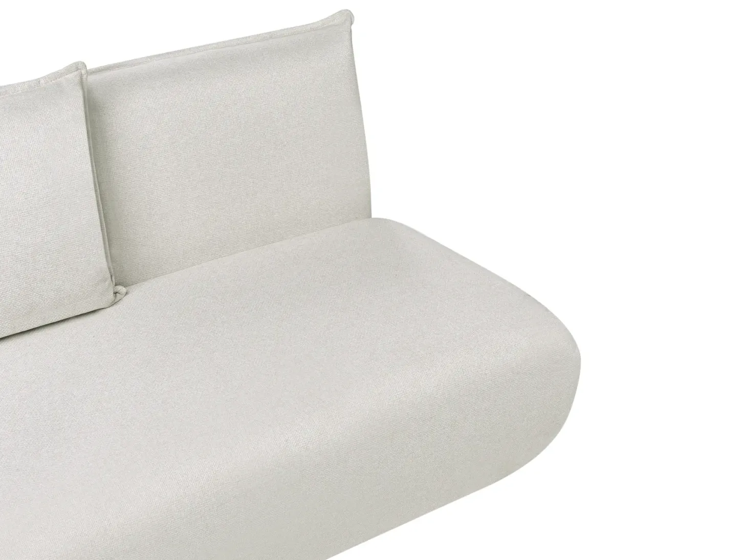 Sovesofa 2 personers ROROS Kunstlinned Cremehvid
