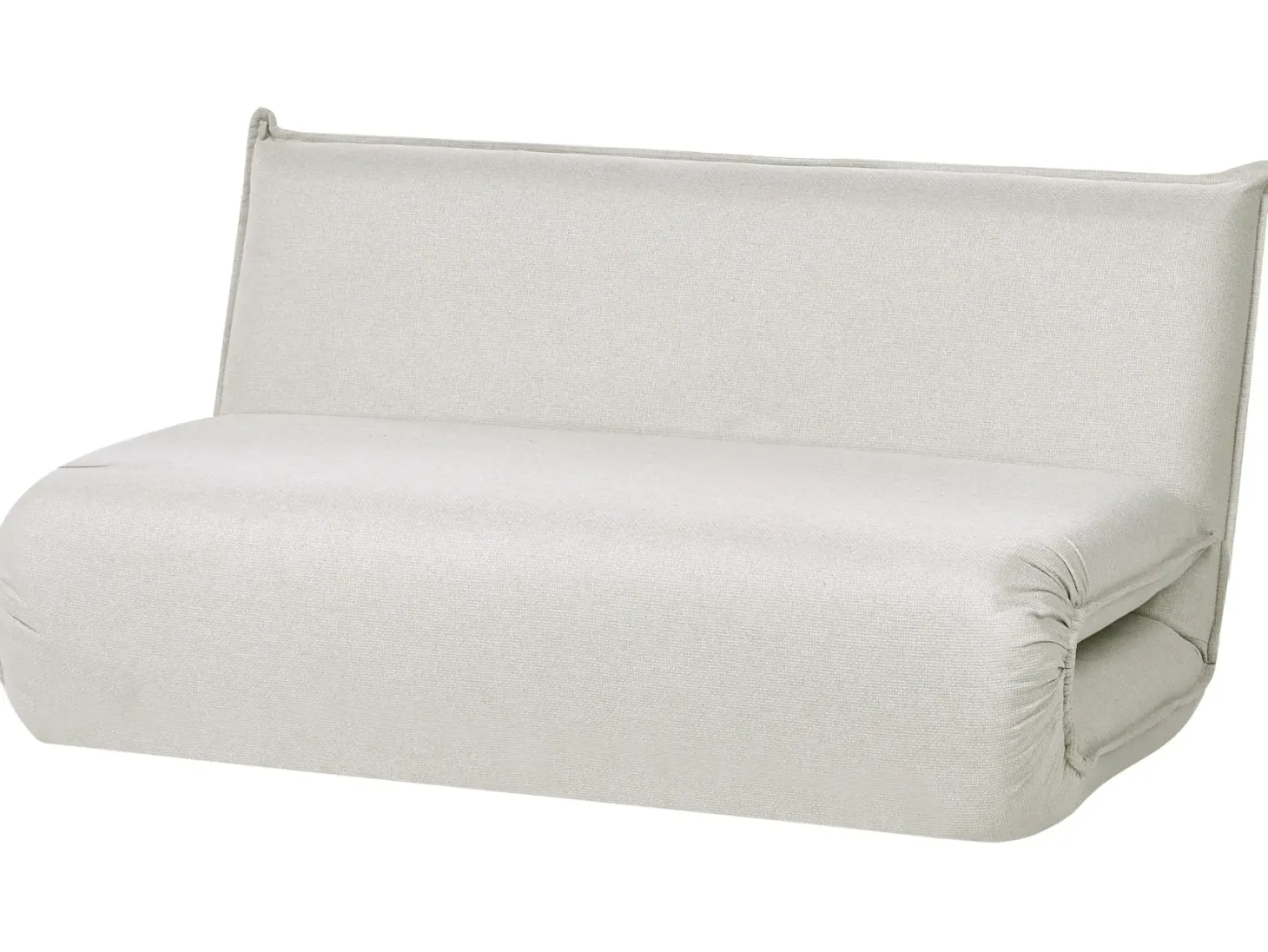 Sovesofa 2 personers ROROS Kunstlinned Cremehvid