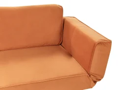 Sovesofa 2 personers SAARELA Velour Orange