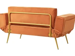 Sovesofa 2 personers SAARELA Velour Orange