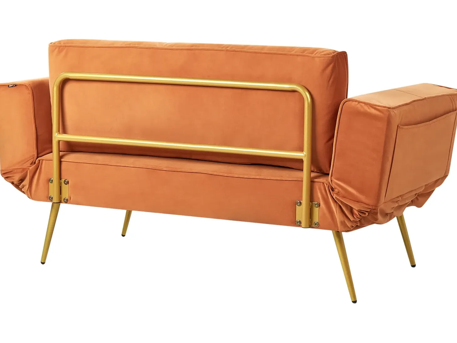 Sovesofa 2 personers SAARELA Velour Orange