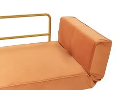 Sovesofa 2 personers SAARELA Velour Orange