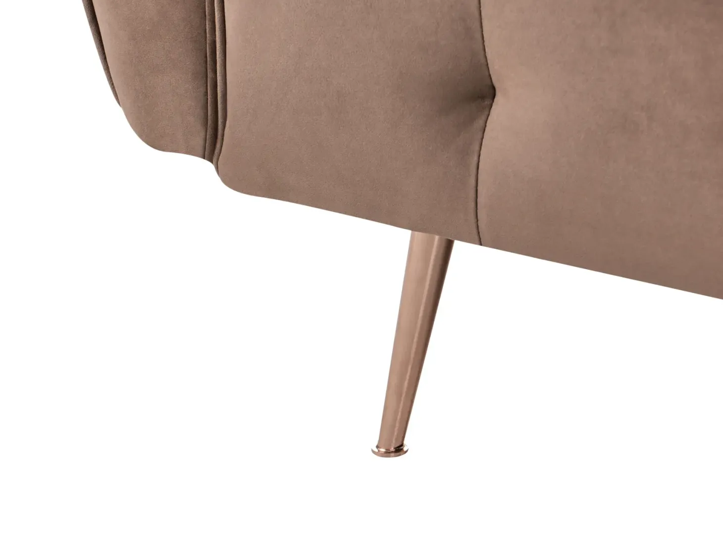 Sovesofa 3 personers SELNES Velour Brun