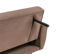 Sovesofa 3 personers SELNES Velour Brun