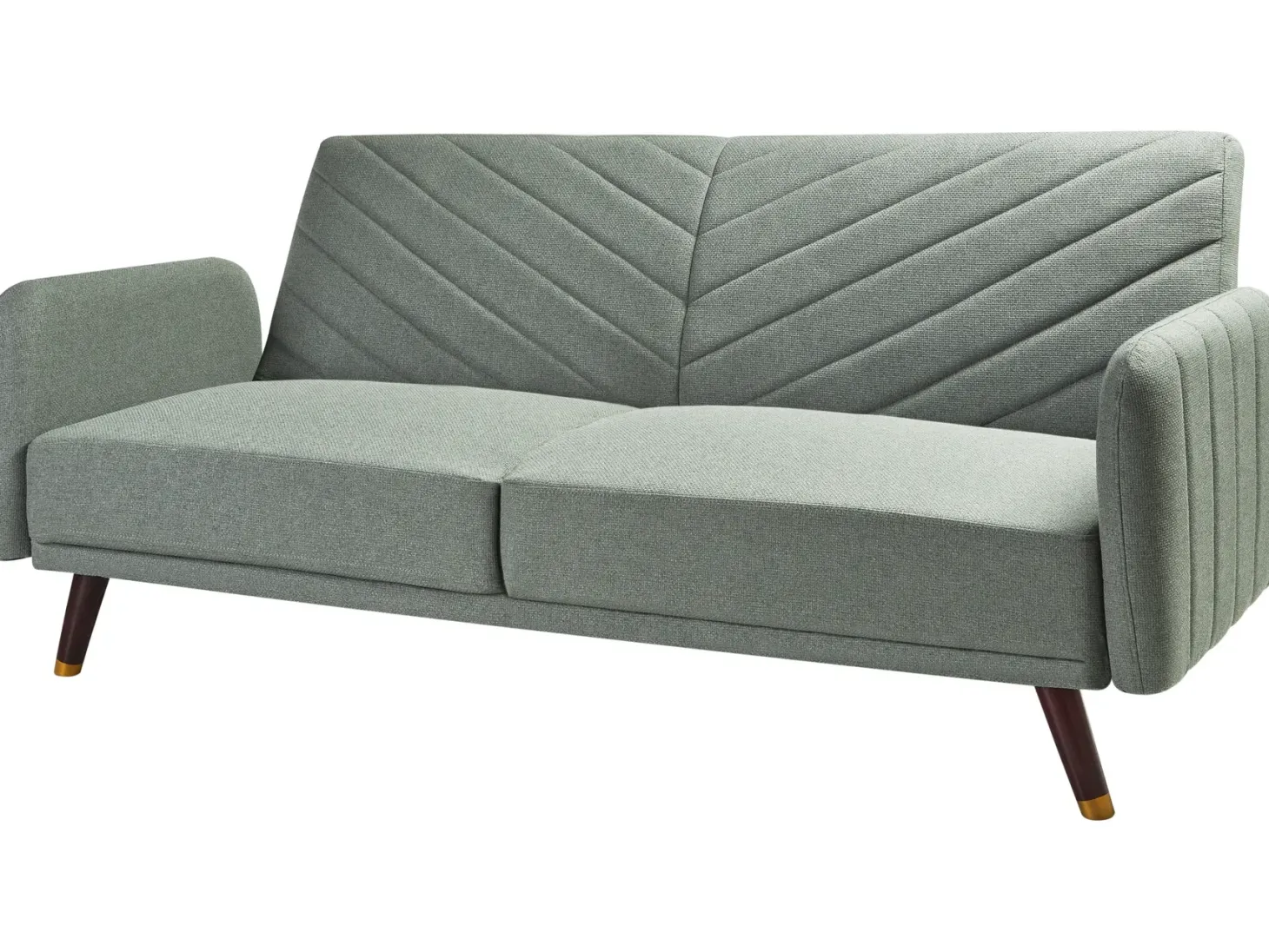 Sovesofa 3 personers SENJA Kunstlinned Lysegrøn