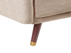 Sovesofa 3 personers SENJA Kunstlinned Lysebrun