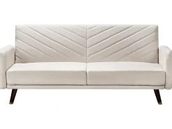 Sovesofa 3 personers SENJA Kunstlinned Lys Beige