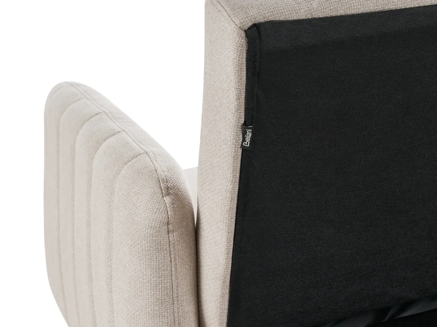 Sovesofa 3 personers SENJA Kunstlinned Lys Beige