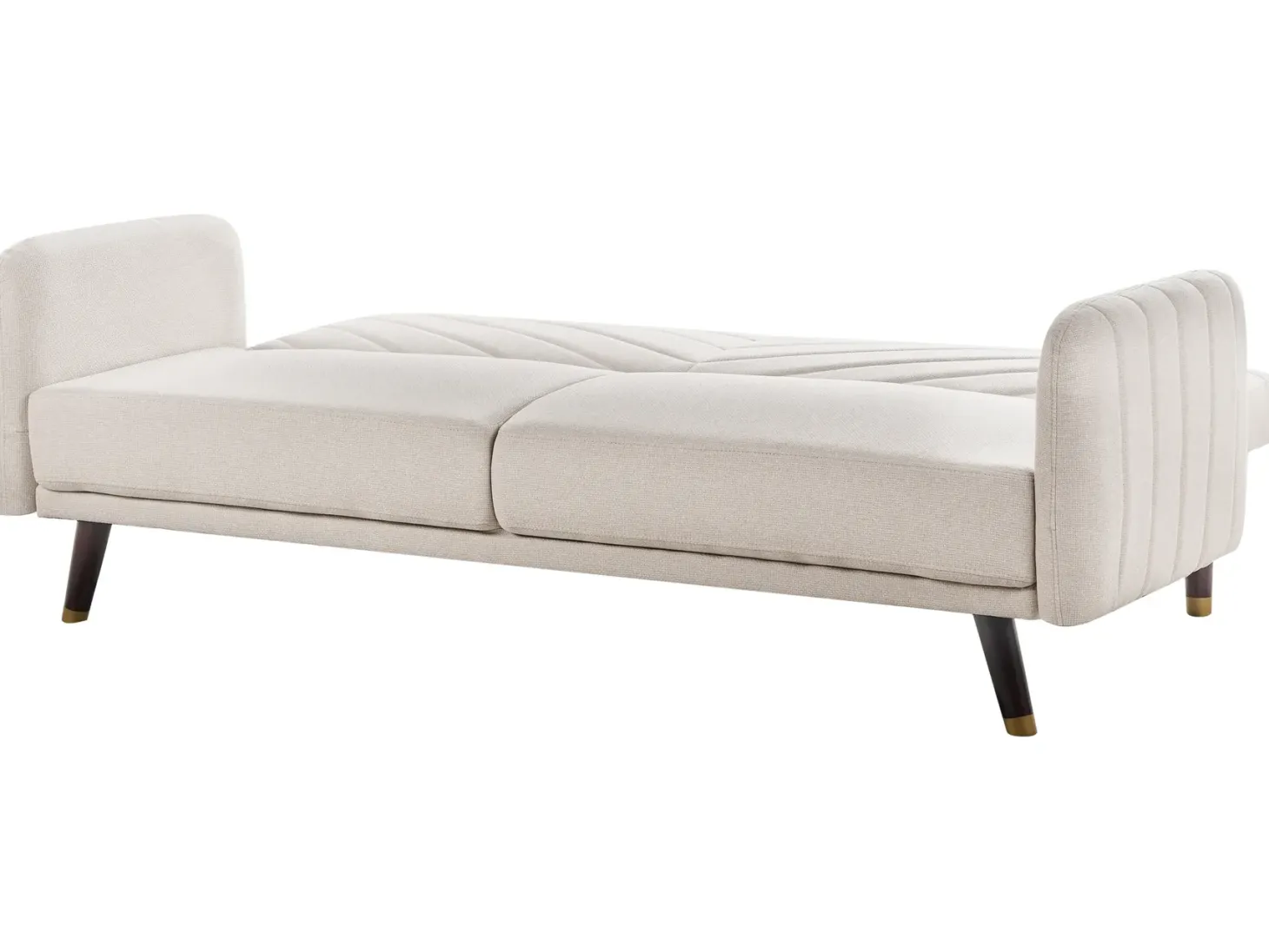 Sovesofa 3 personers SENJA Kunstlinned Lys Beige