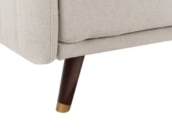 Sovesofa 3 personers SENJA Kunstlinned Lys Beige