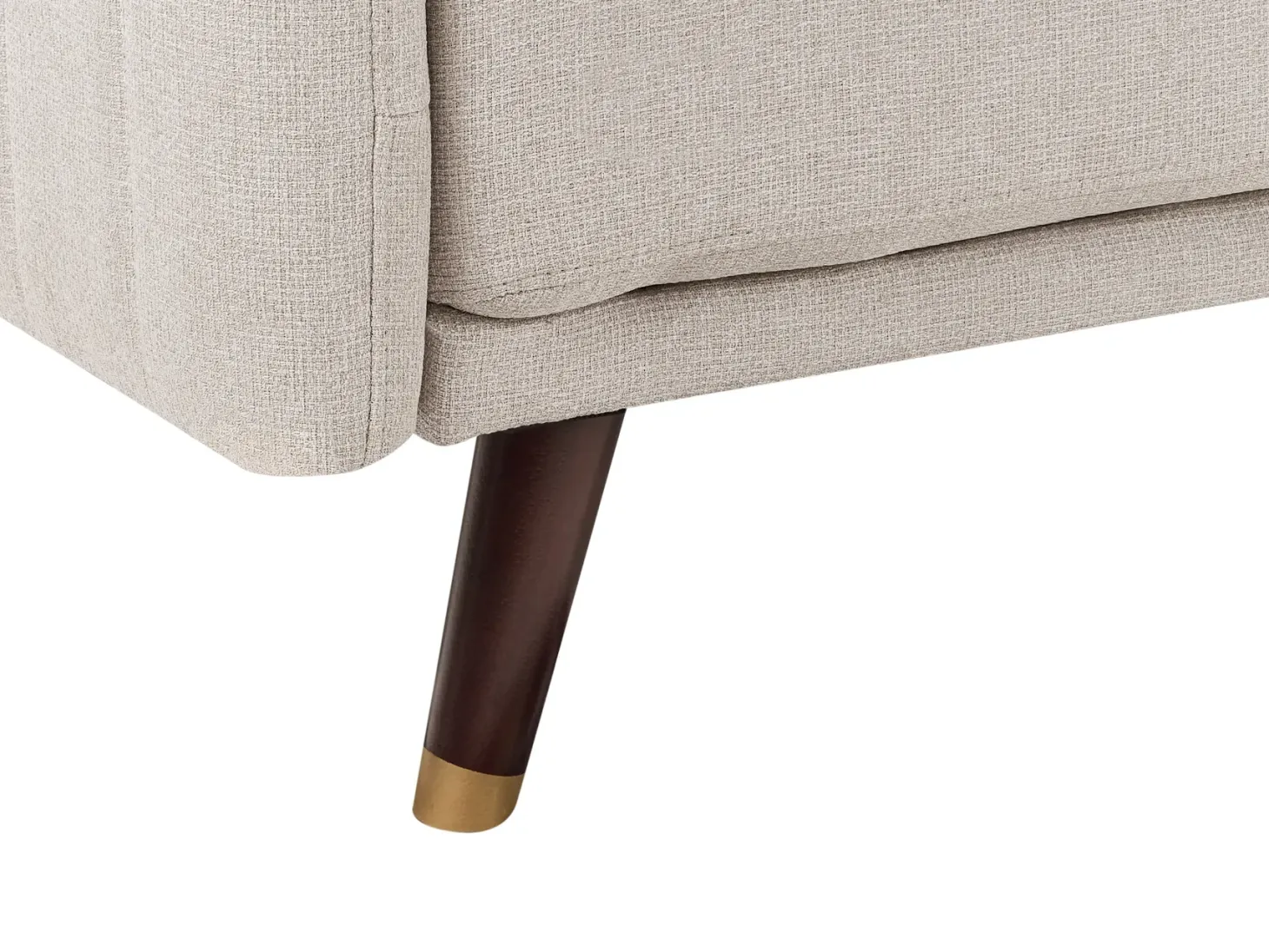 Sovesofa 3 personers SENJA Kunstlinned Lys Beige