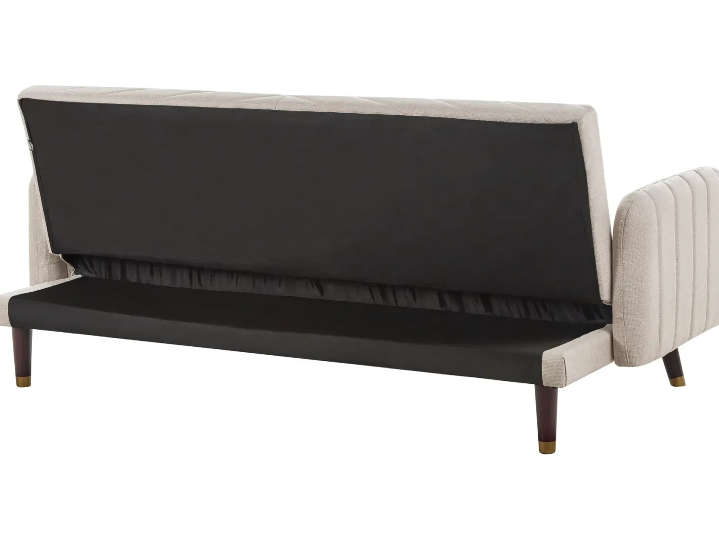 Sovesofa 3 personers SENJA Kunstlinned Lys Beige
