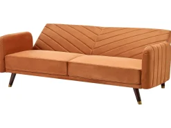 Sovesofa 3 personers SENJA Velour Orange