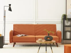 Sovesofa 3 personers SENJA Velour Orange