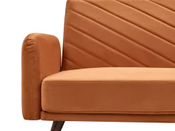 Sovesofa 3 personers SENJA Velour Orange