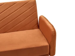 Sovesofa 3 personers SENJA Velour Orange