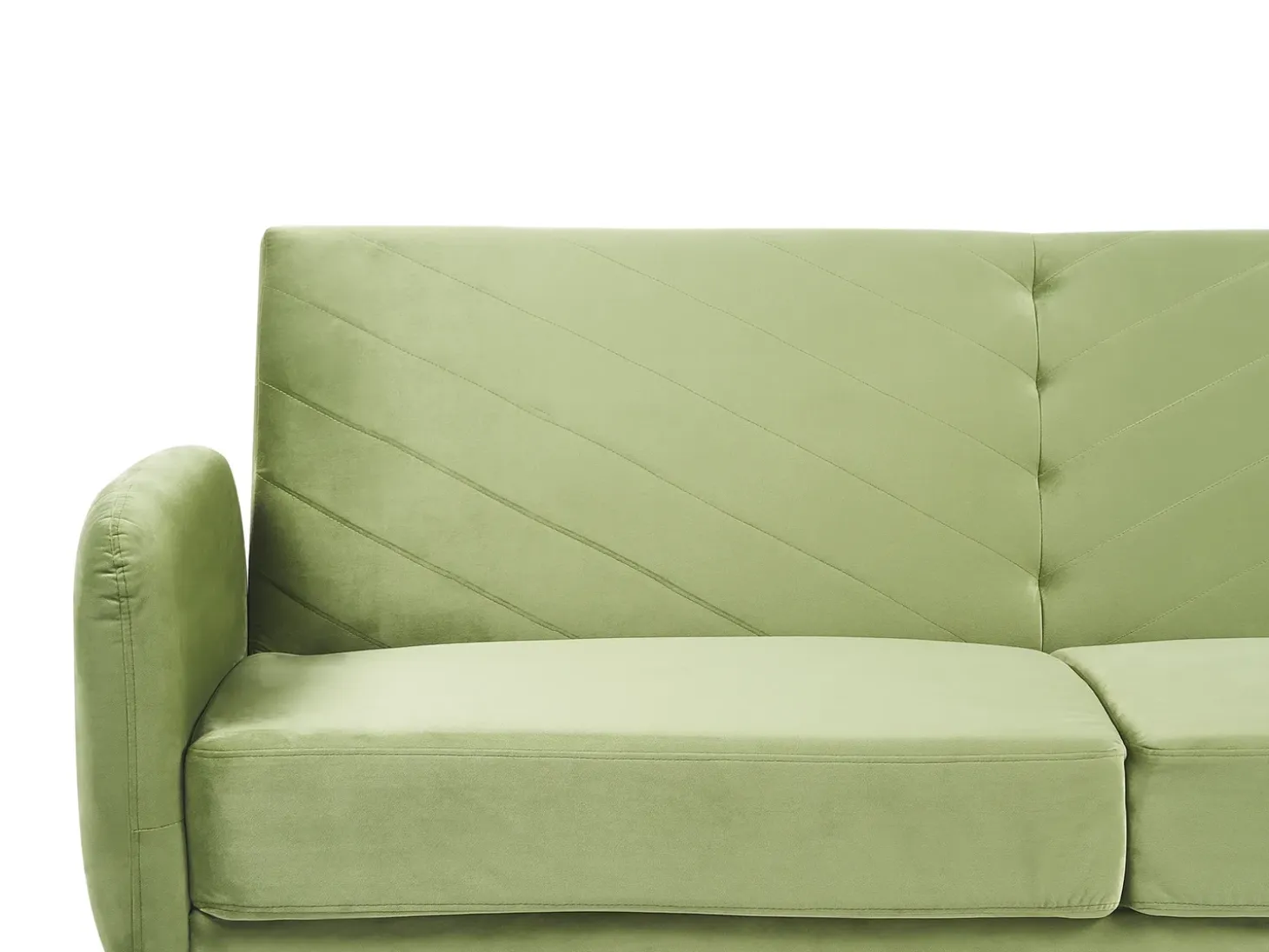 Sovesofa 3 personers SENJA Velour Olivengrøn