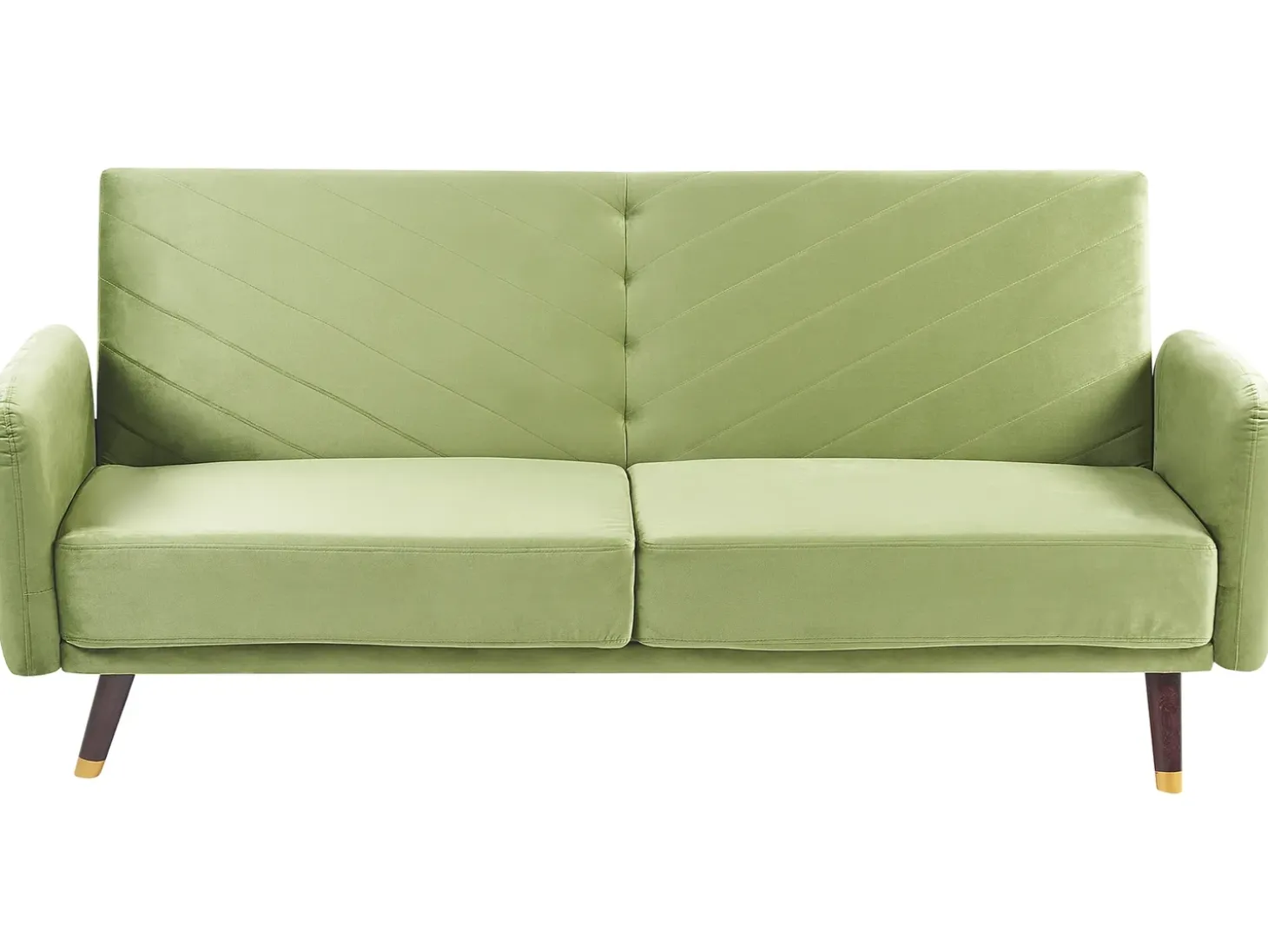 Sovesofa 3 personers SENJA Velour Olivengrøn