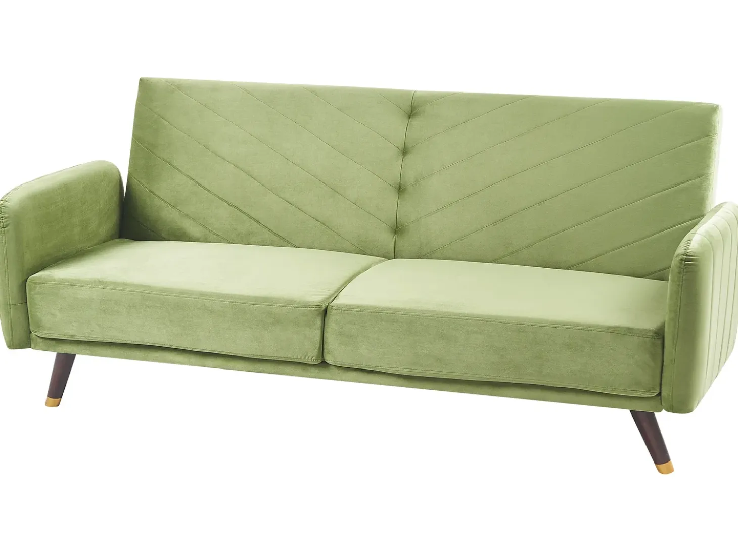 Sovesofa 3 personers SENJA Velour Olivengrøn
