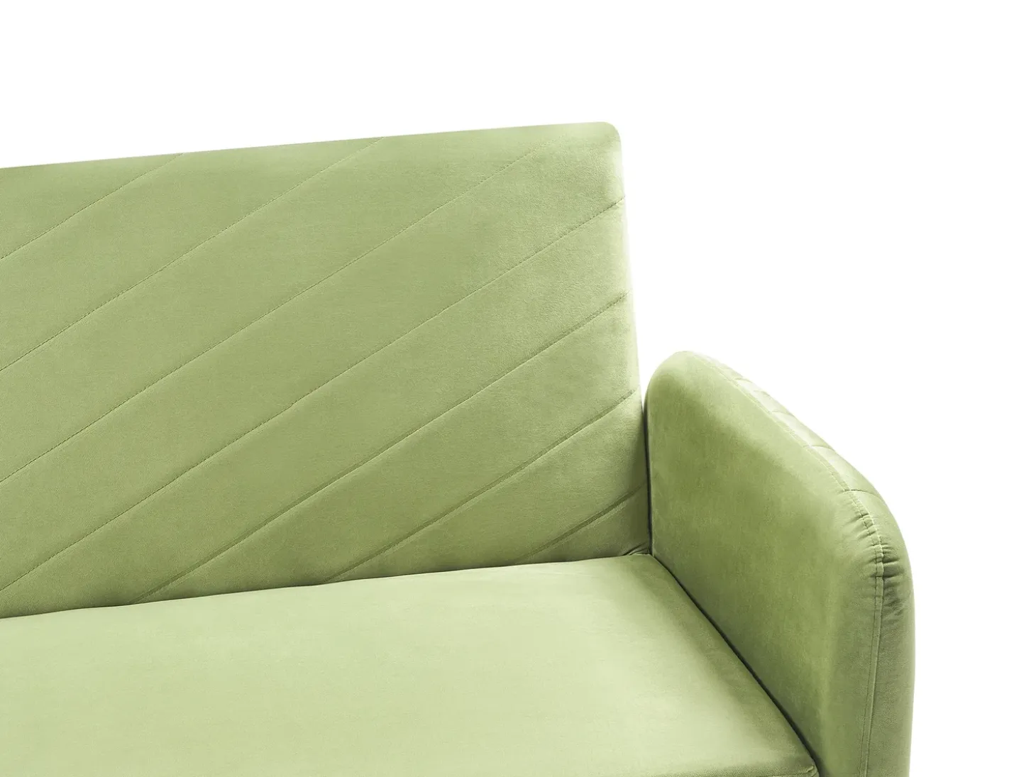 Sovesofa 3 personers SENJA Velour Olivengrøn