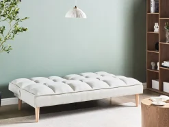 Sovesofa 3 personers SILJAN Cremehvid