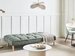 Sovesofa 3 personers SILJAN Lysegrøn