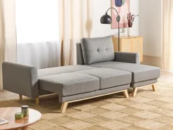 Sovesofa 3 personers SIRO Grå med opbevaring Venstrevendt