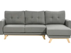 Sovesofa 3 personers SIRO Grå med opbevaring Venstrevendt