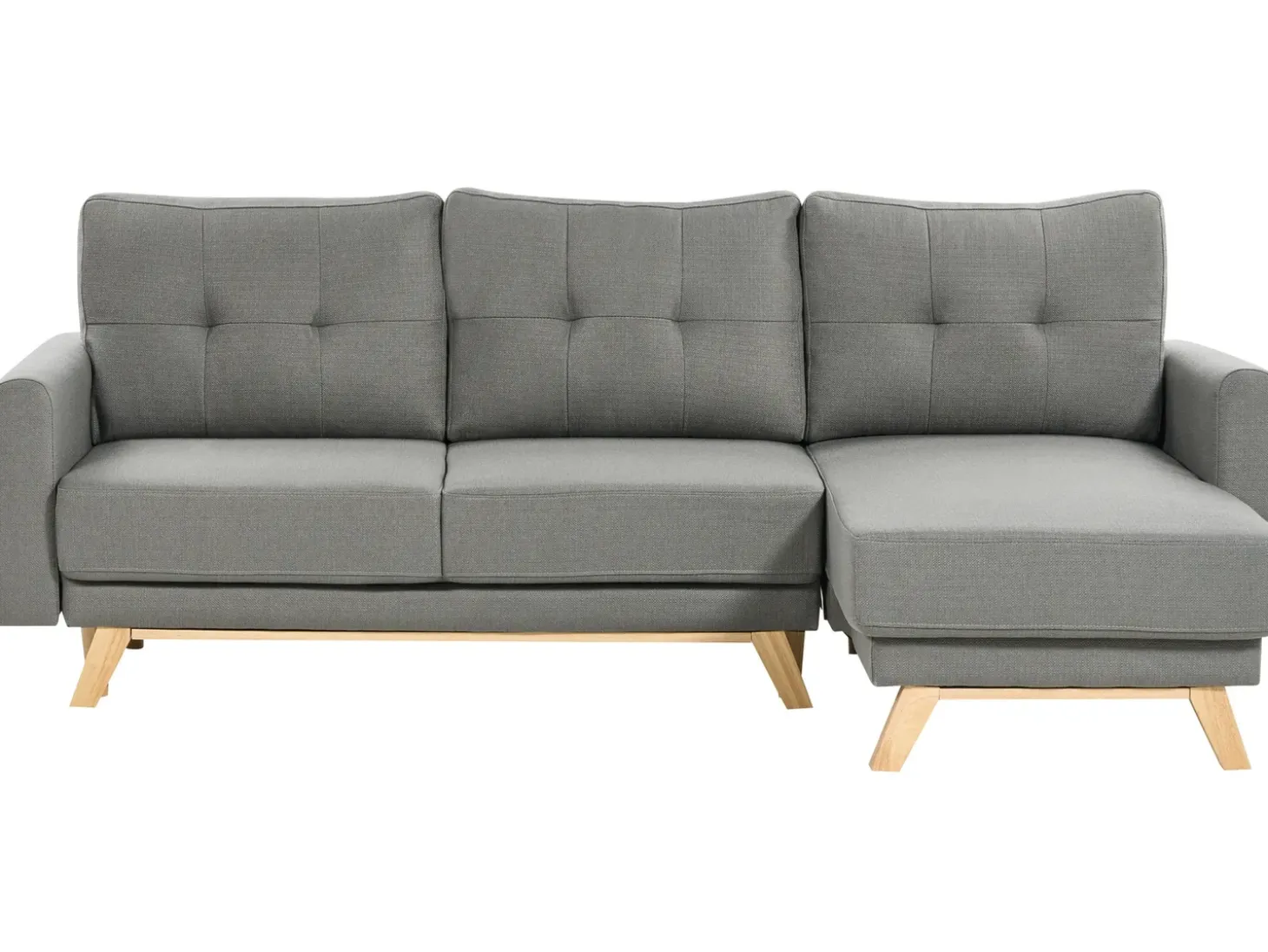 Sovesofa 3 personers SIRO Grå med opbevaring Venstrevendt
