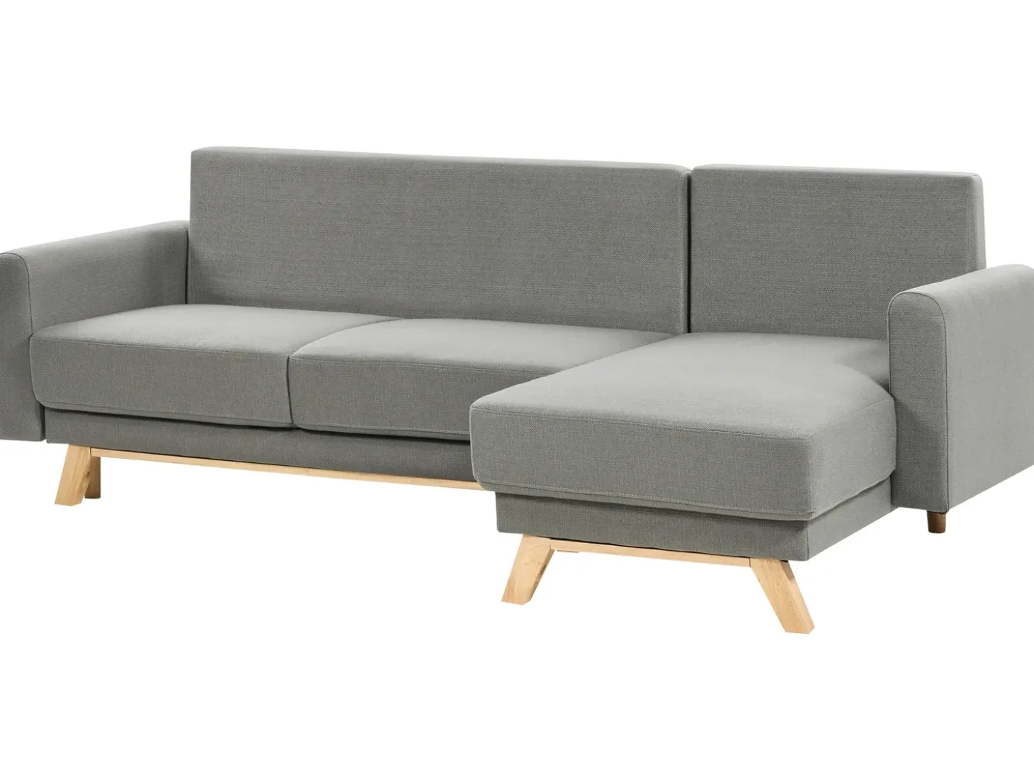 Sovesofa 3 personers SIRO Grå med opbevaring Venstrevendt
