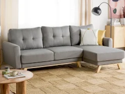 Sovesofa 3 personers SIRO Grå med opbevaring Venstrevendt