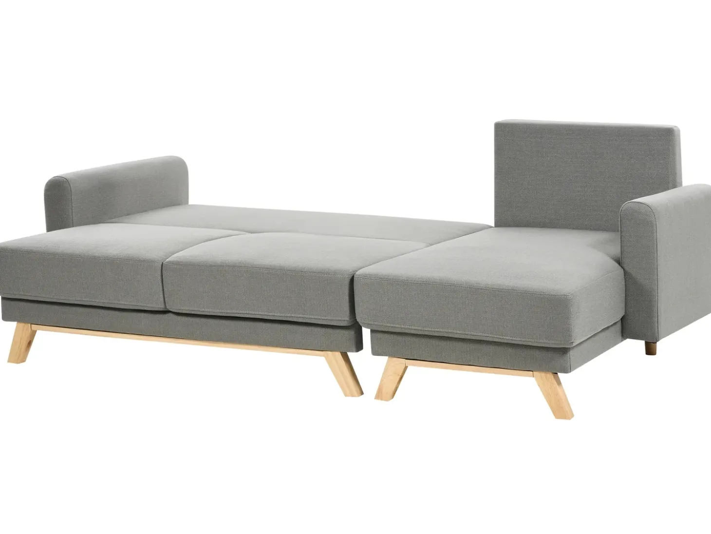 Sovesofa 3 personers SIRO Grå med opbevaring Venstrevendt
