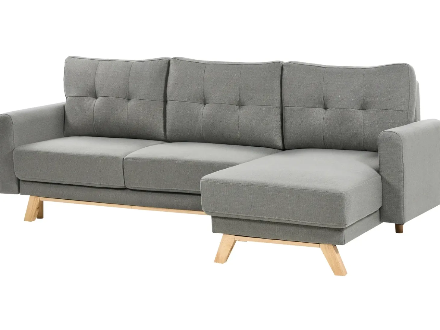 Sovesofa 3 personers SIRO Grå med opbevaring Venstrevendt